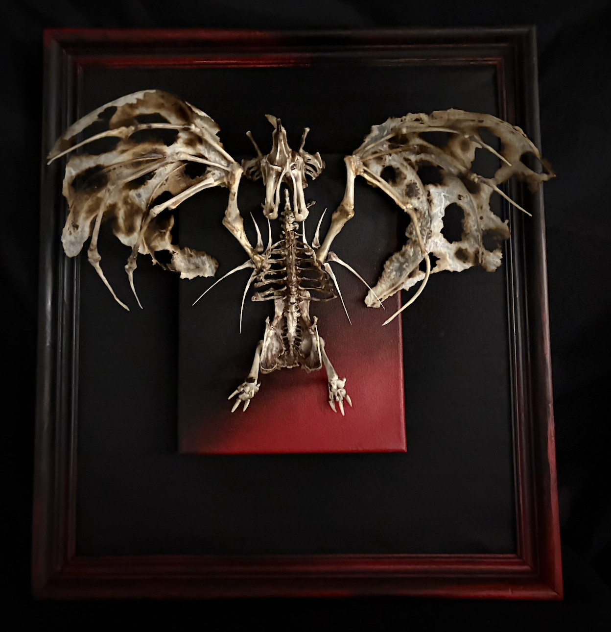 Sorcha & Padaig Commissioned Bone Art Sculpture of a Demon